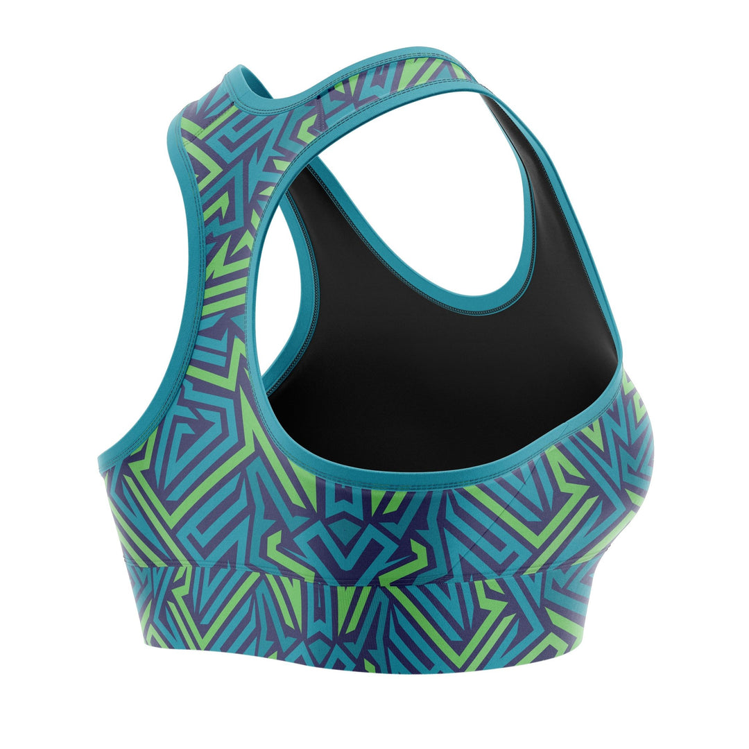 Color Maze Women Sports Bra - Summo Sports