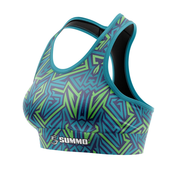 Color Maze Women Sports Bra - Summo Sports