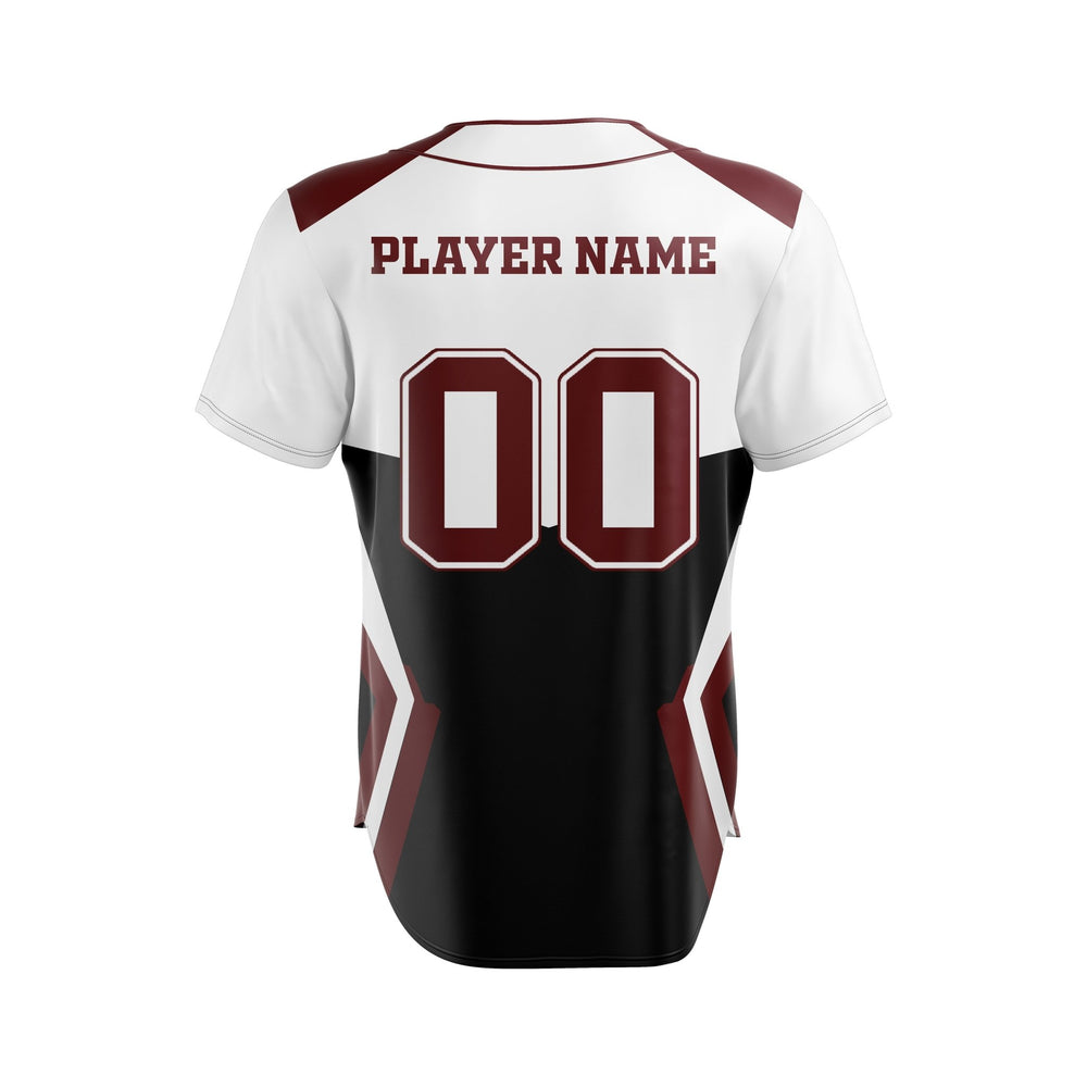 Crimson Blockade Custom Baseball Jersey - Summo Sports