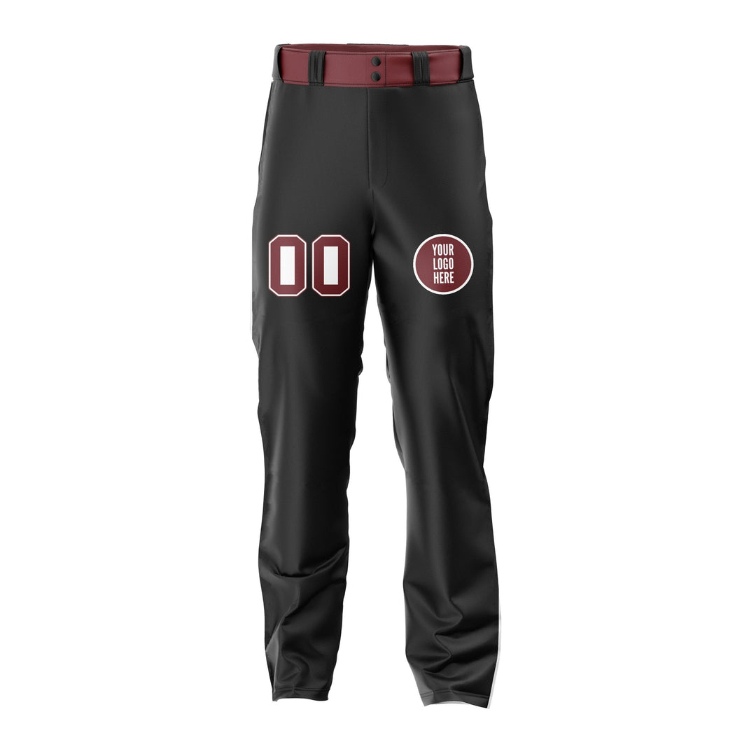 Crimson Blockade Custom Baseball Pants - Summo Sports
