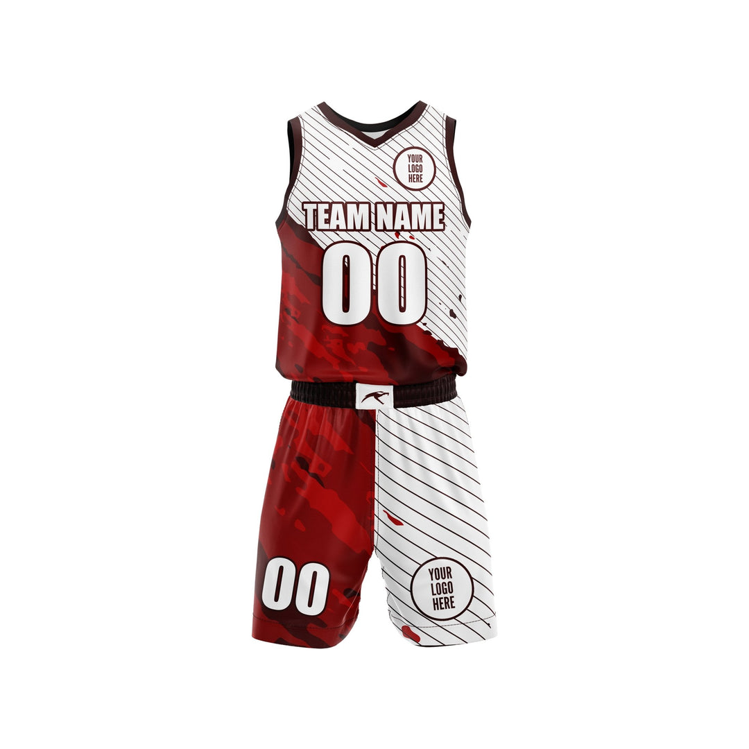 Crimson Drive Custom Basketball Uniform - Summo Sports