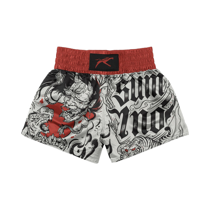 Crimson Oni Muay Thai Shorts - Summo Sports