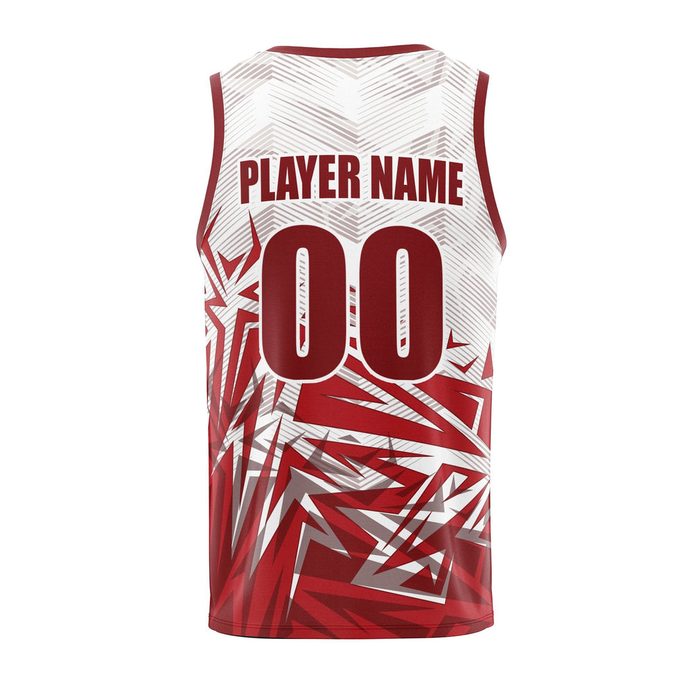 Crimson Shards Custom Basketball Jersey - Summo Sports