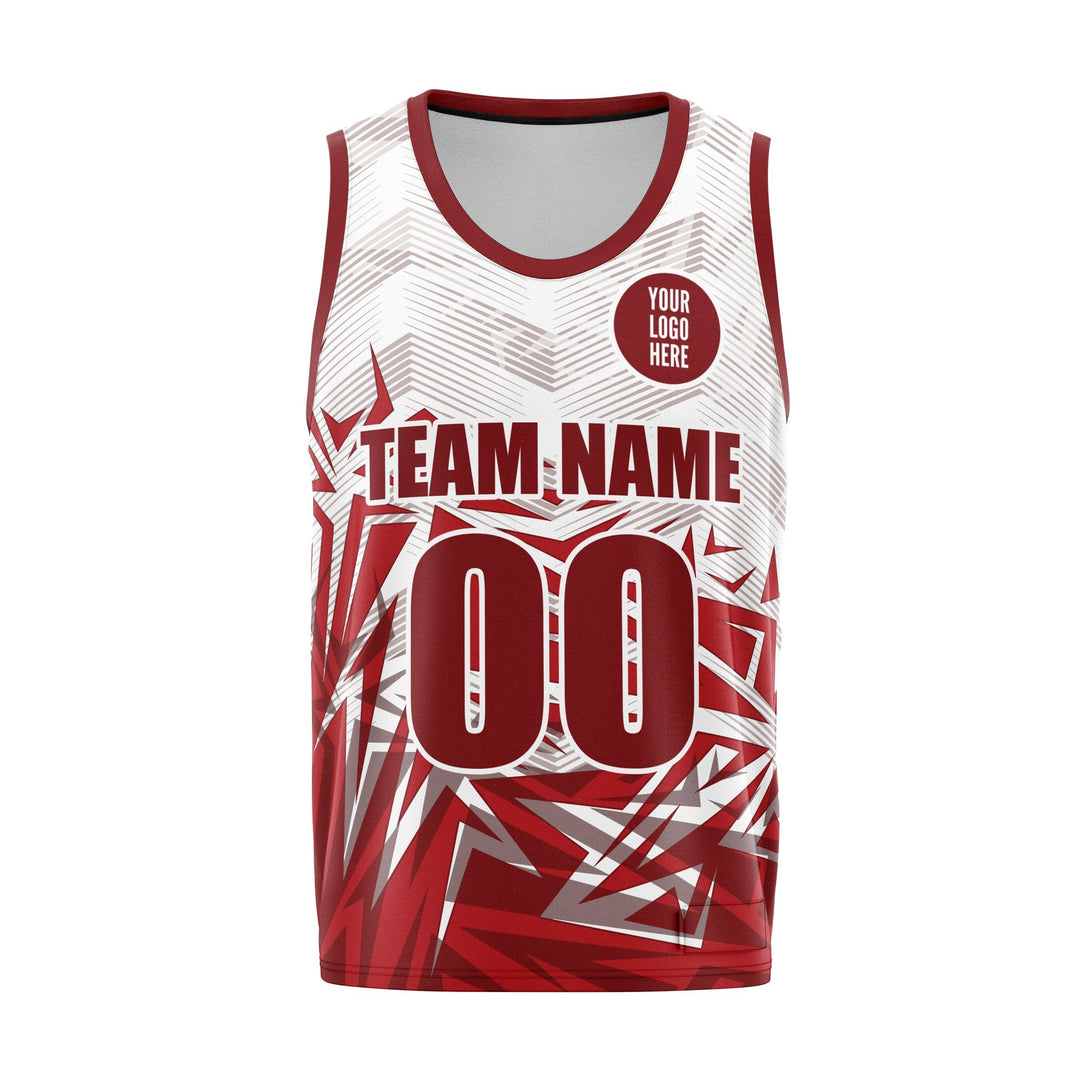 Crimson Shards Custom Basketball Jersey - Summo Sports