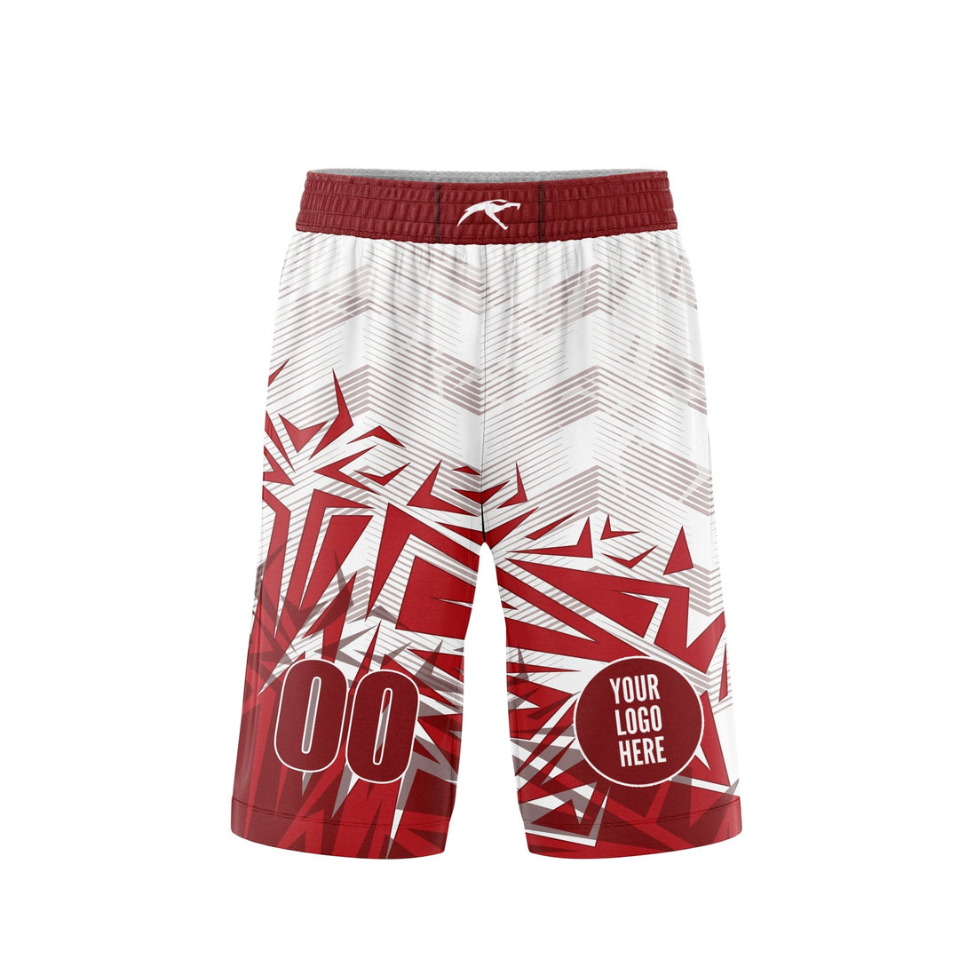 Crimson Shards Custom Basketball Uniform - Summo Sports