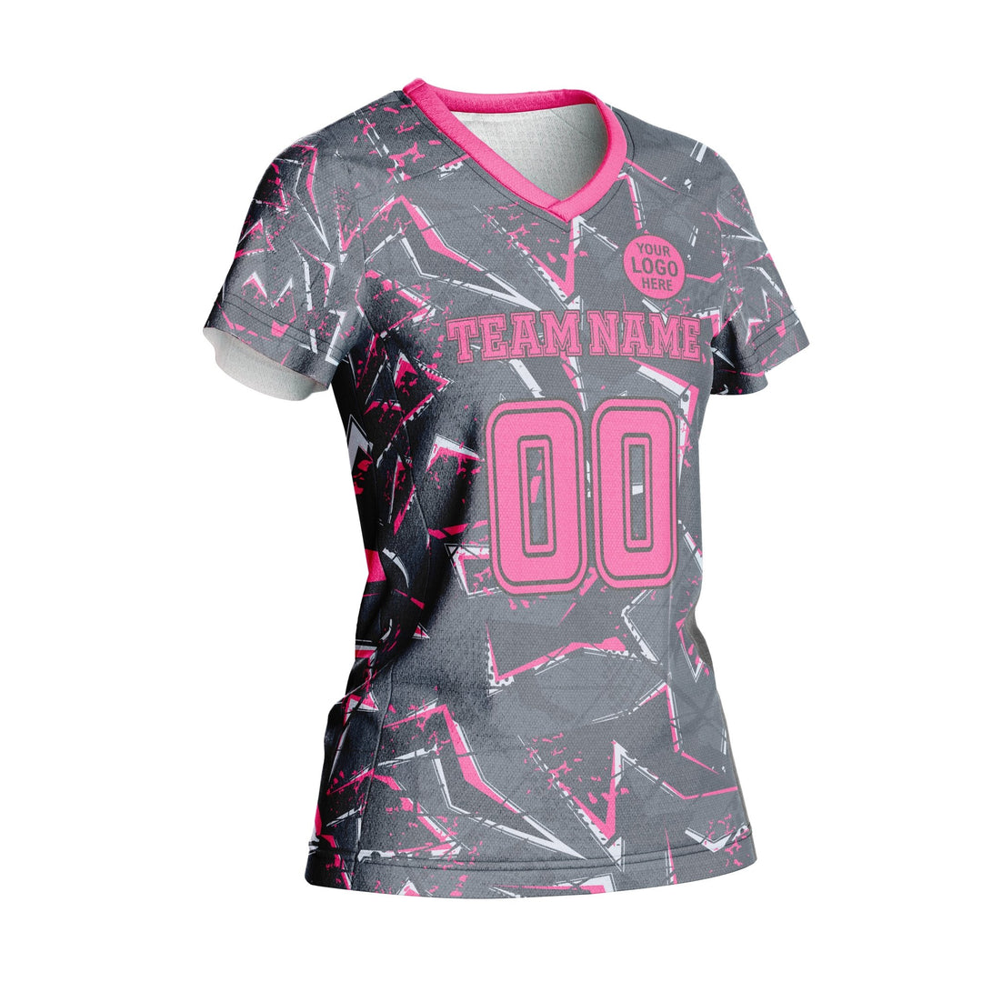 Cyber Magenta Custom Volleyball Jersey - Summo Sports