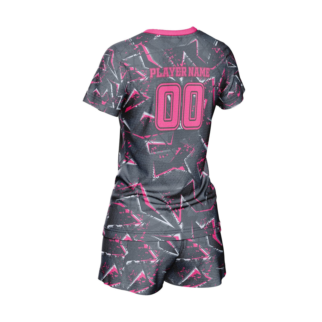 Cyber Magenta Custom Volleyball Uniform - Summo Sports