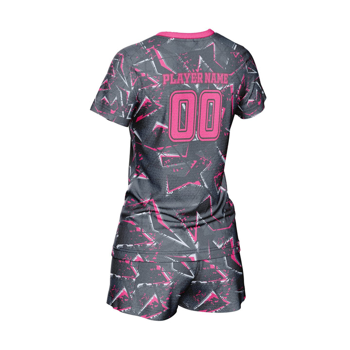 Cyber Magenta Custom Volleyball Uniform - Summo Sports