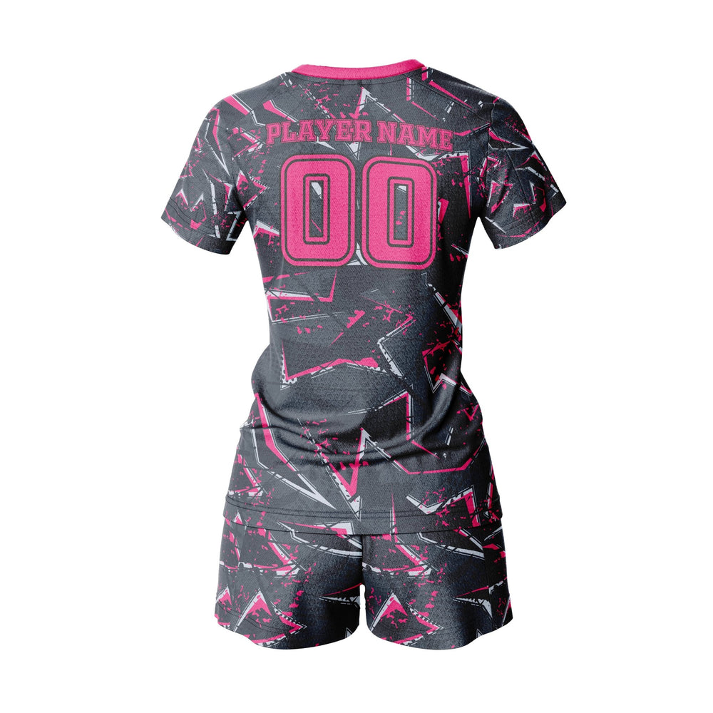 Cyber Magenta Custom Volleyball Uniform - Summo Sports