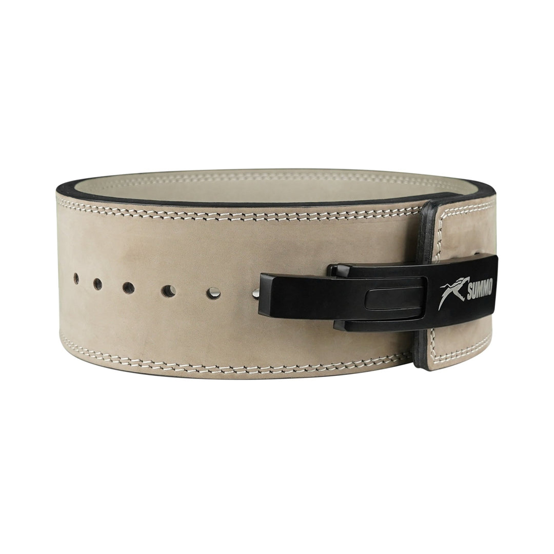 Desert Sand Leather Weight Lifting Belt - Summo Sports