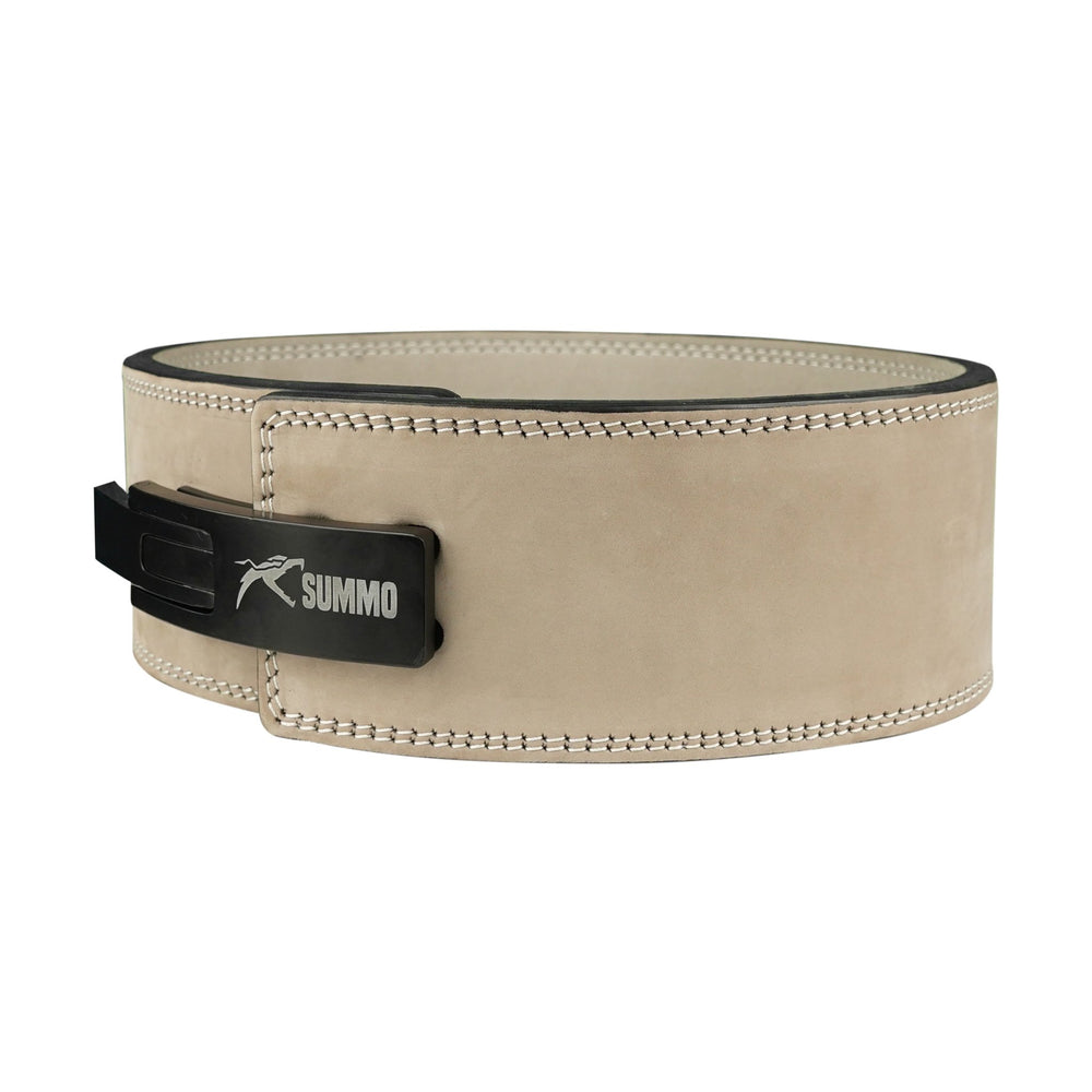 Desert Sand Leather Weight Lifting Belt - Summo Sports
