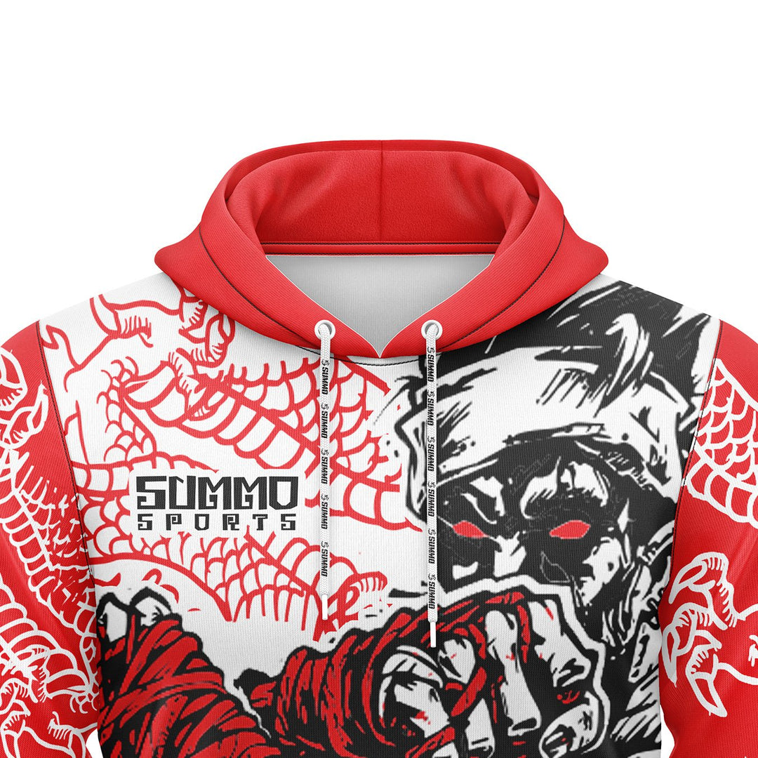 Dragon Fist Full - Print Hoodie For Men/Women - Summo Sports