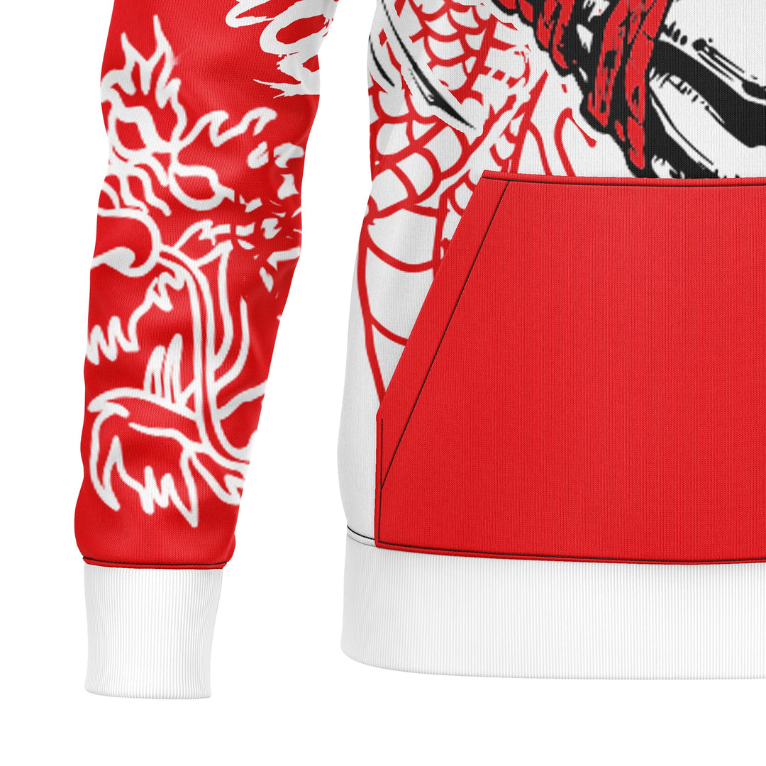 Dragon Fist Full - Print Hoodie For Men/Women - Summo Sports