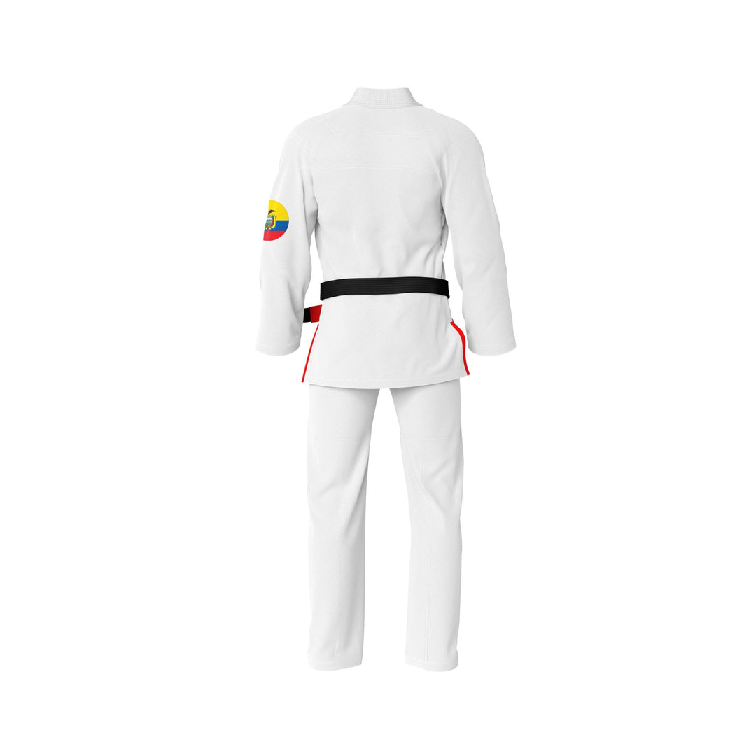 Ecuador White Sublimation Brazilian Jiu Jitsu Gi (BJJ GI) - Summo Sports