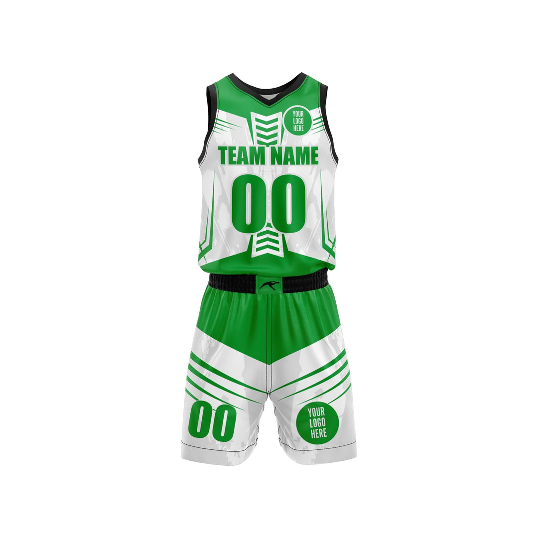 Emerald Fastbreak Custom Basketball Uniform - Summo Sports