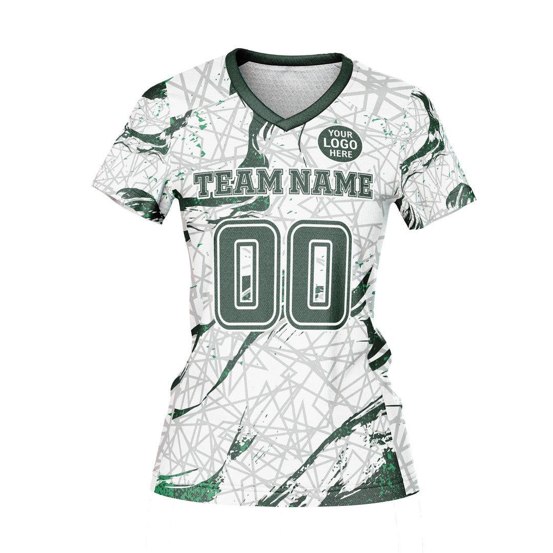 Emerald Grid Custom Volleyball Jersey - Summo Sports
