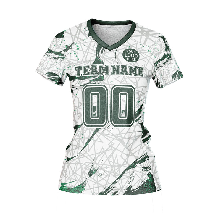 Emerald Grid Custom Volleyball Jersey - Summo Sports
