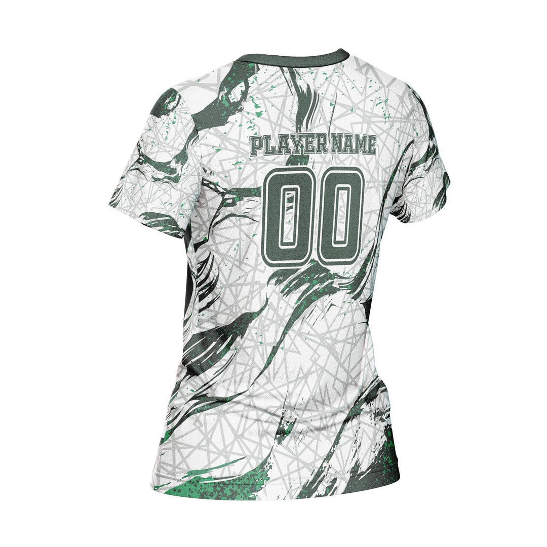 Emerald Grid Custom Volleyball Jersey - Summo Sports