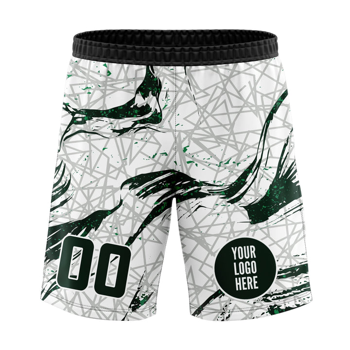 Emerald Grid Custom Volleyball Shorts - Summo Sports