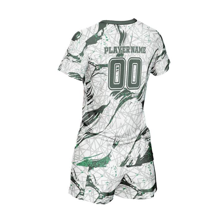 Emerald Grid Custom Volleyball Uniform - Summo Sports