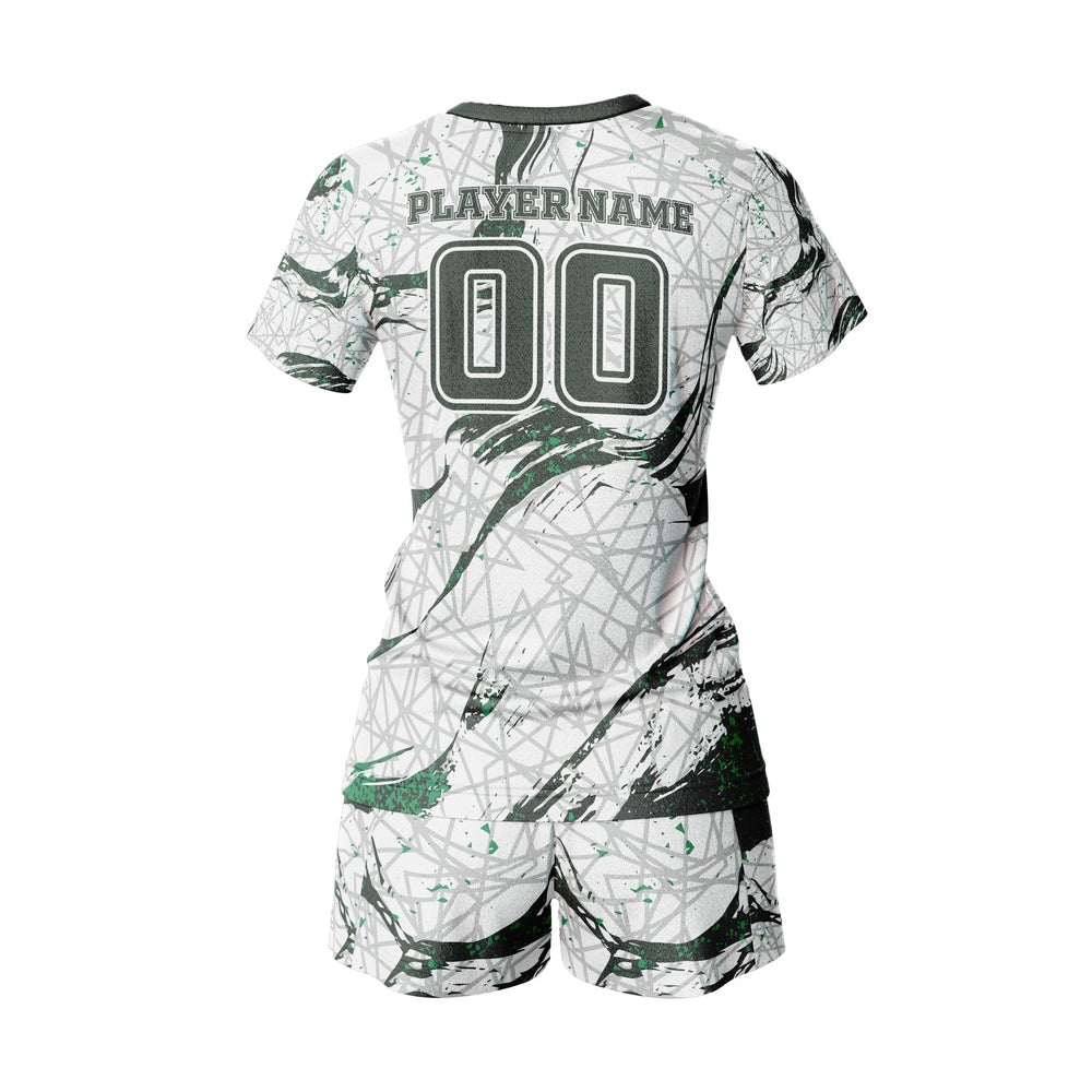 Emerald Grid Custom Volleyball Uniform - Summo Sports