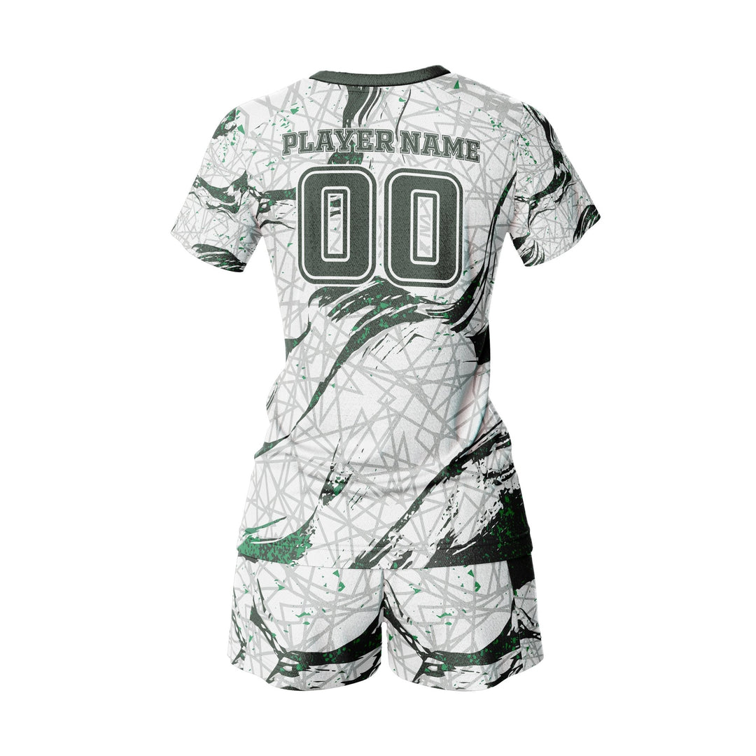 Emerald Grid Custom Volleyball Uniform - Summo Sports