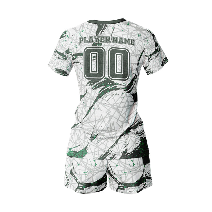 Emerald Grid Custom Volleyball Uniform - Summo Sports