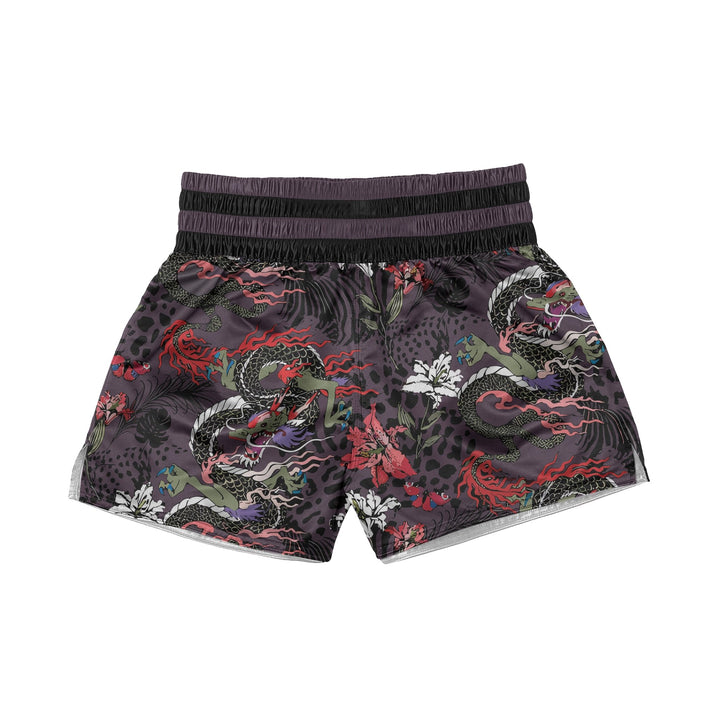 Floral Dragon Muay Thai Shorts - Summo Sports