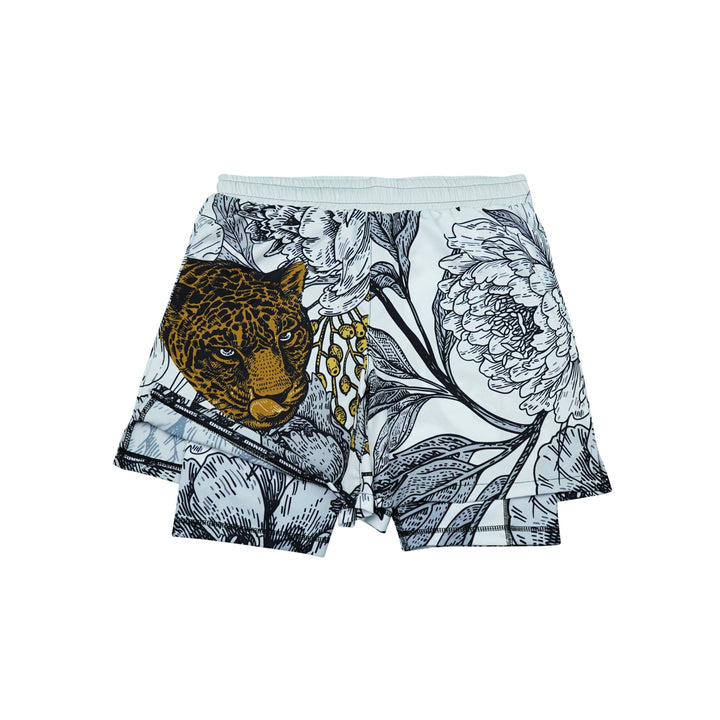 Floral Predator 2 In One Training Shorts - Summo Sports