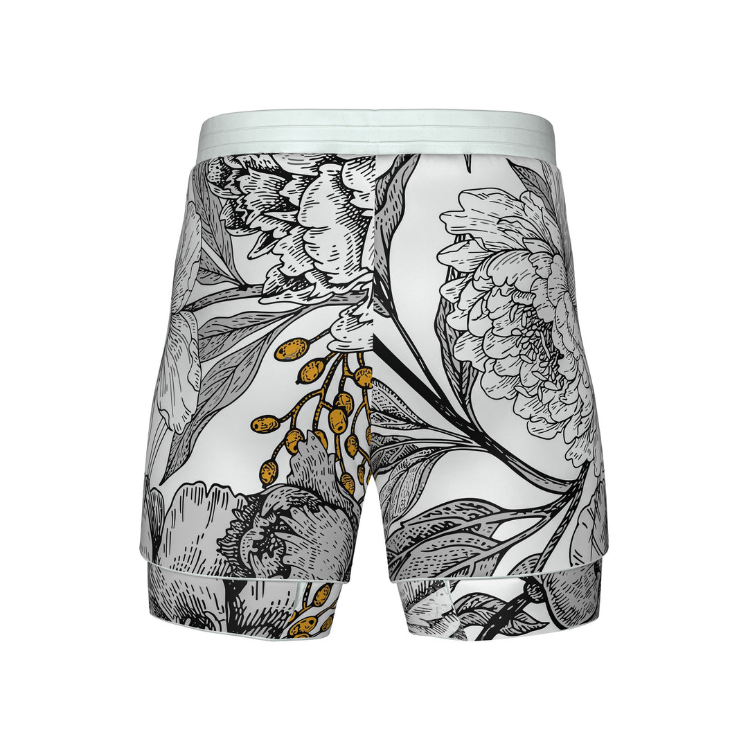 Floral Predator 2 In One Training Shorts - Summo Sports
