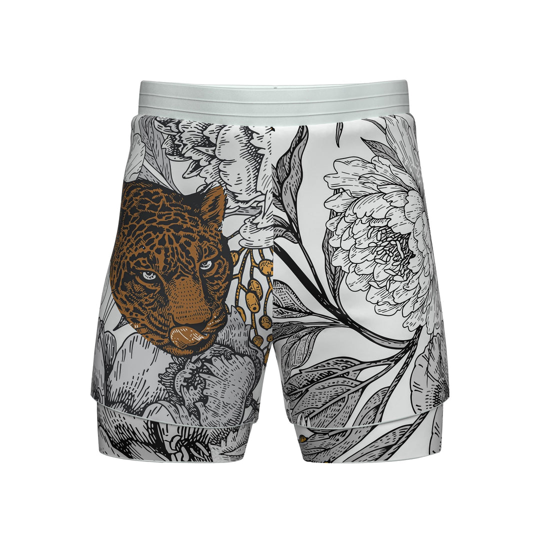 Floral Predator 2 In One Training Shorts - Summo Sports