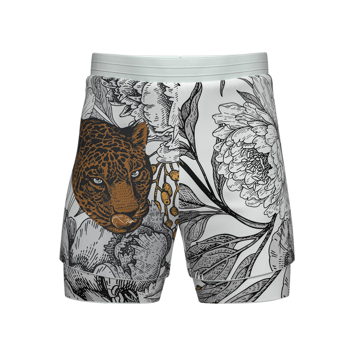 Floral Predator 2 In One Training Shorts - Summo Sports