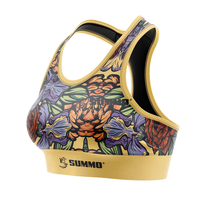 Floral Women Sports Bra - Summo Sports