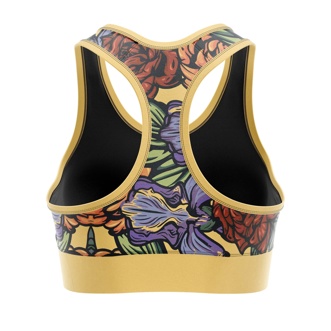 Floral Women Sports Bra - Summo Sports