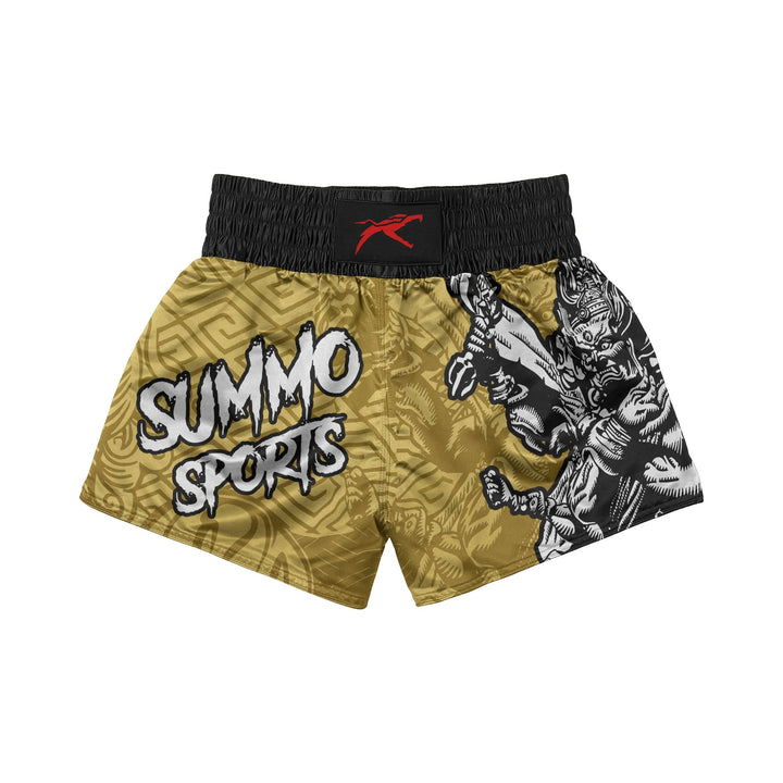 Golden Asura Muay Thai Shorts - Summo Sports