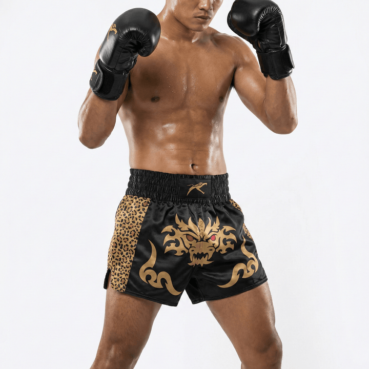 Golden Demon Muay Thai Shorts - Summo Sports
