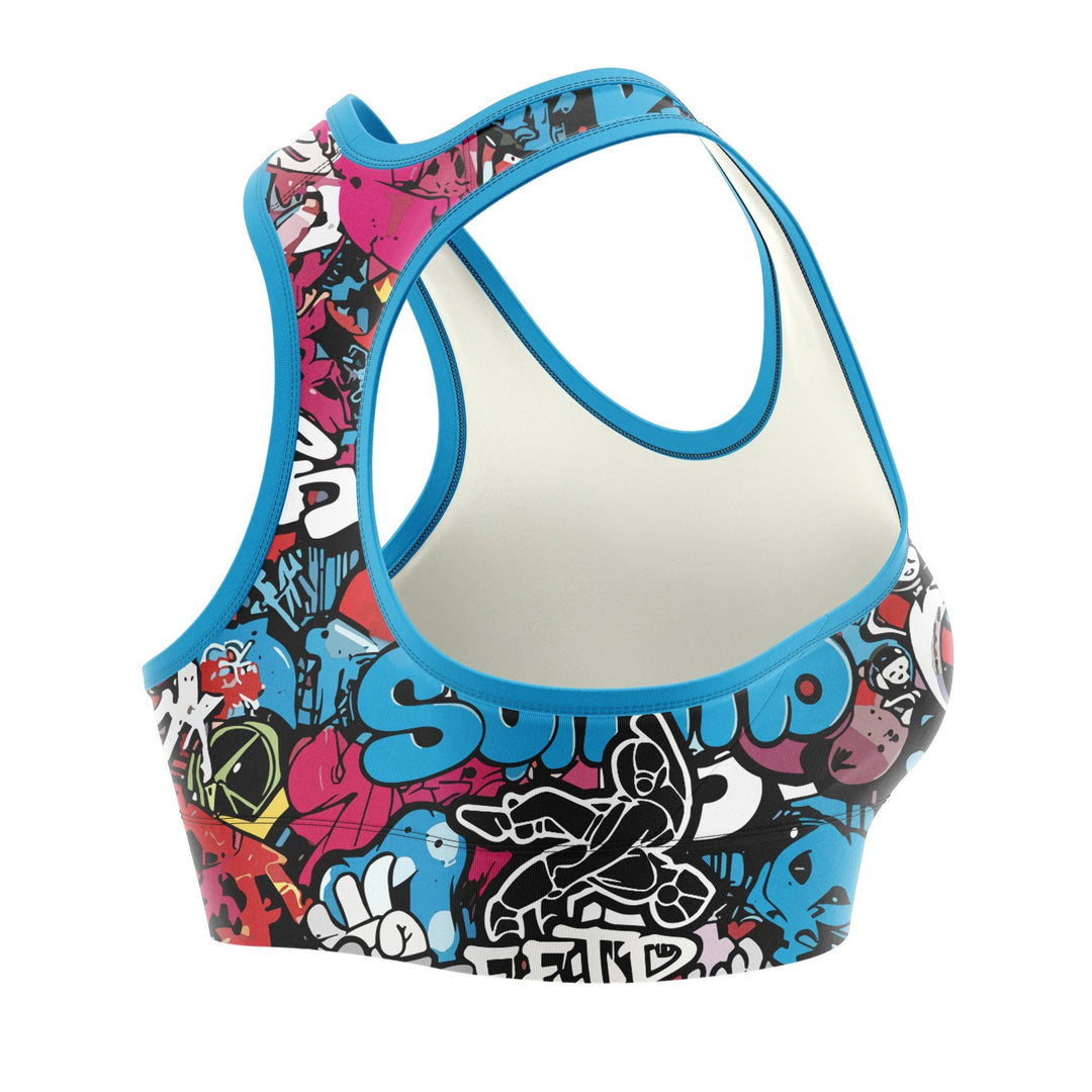 Graffiti Grip Women Sports Bra - Summo Sports