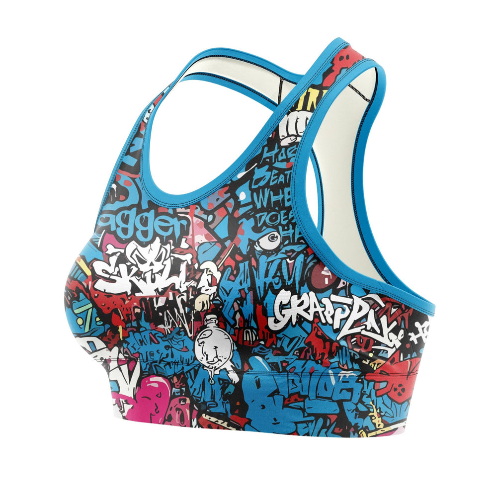 Graffiti Grip Women Sports Bra - Summo Sports