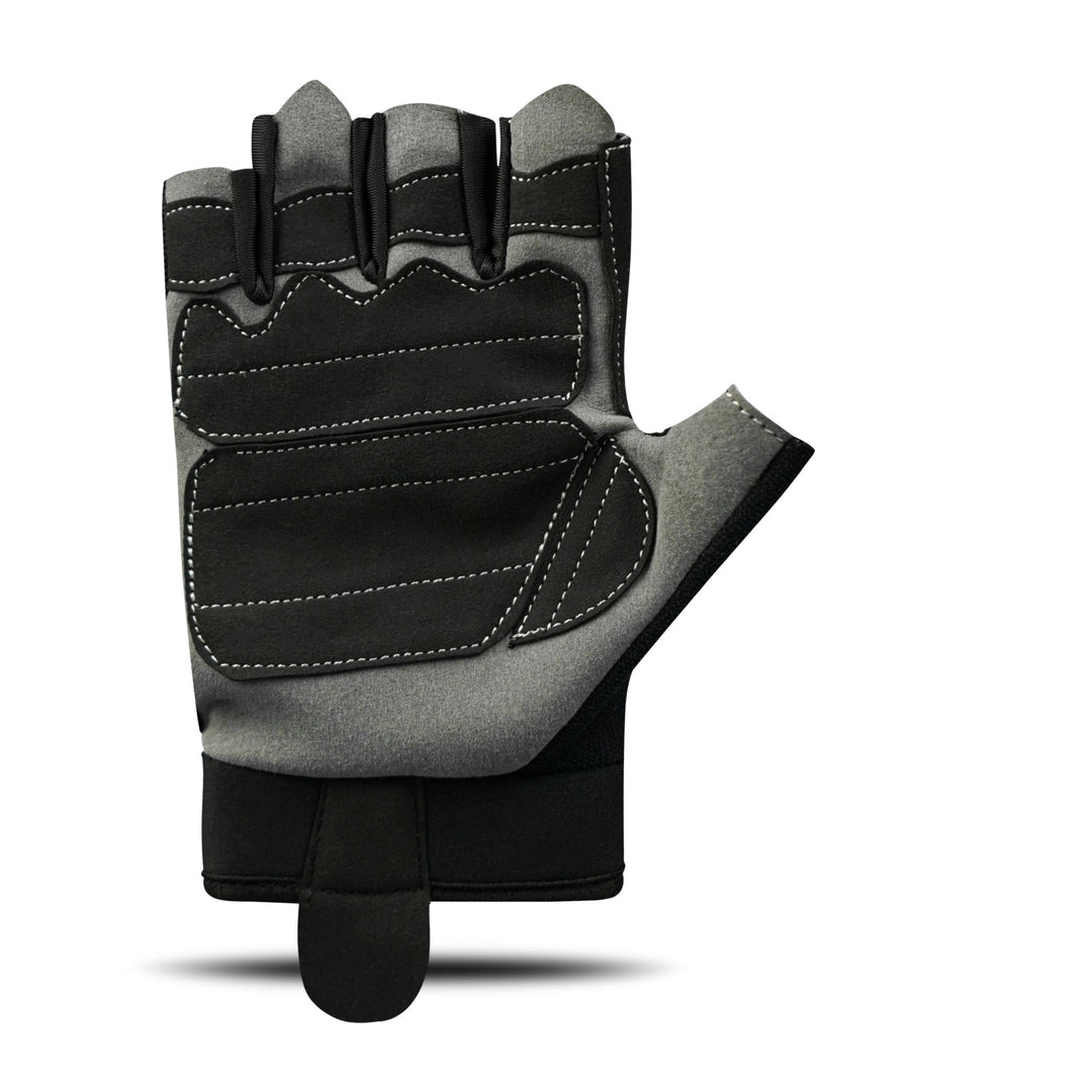 Grey Suede Palm Weightlifting Gym Gloves - Summo Sports