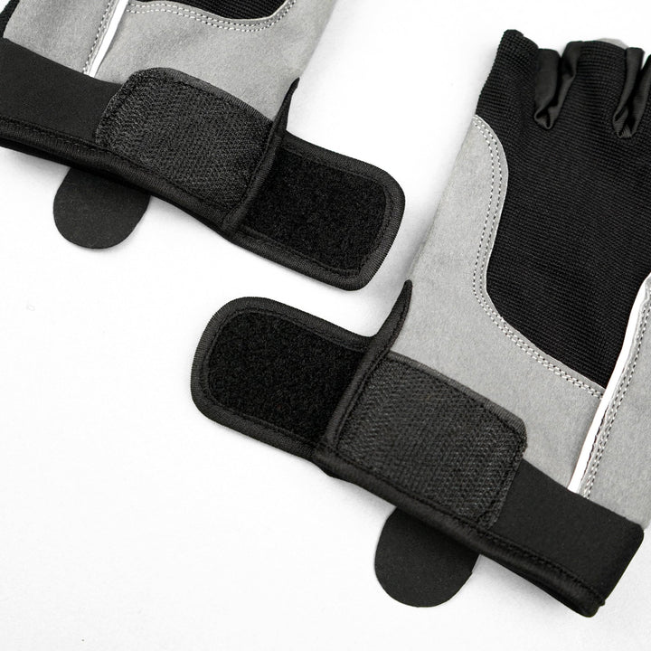 Grey Suede Palm Weightlifting Gym Gloves - Summo Sports