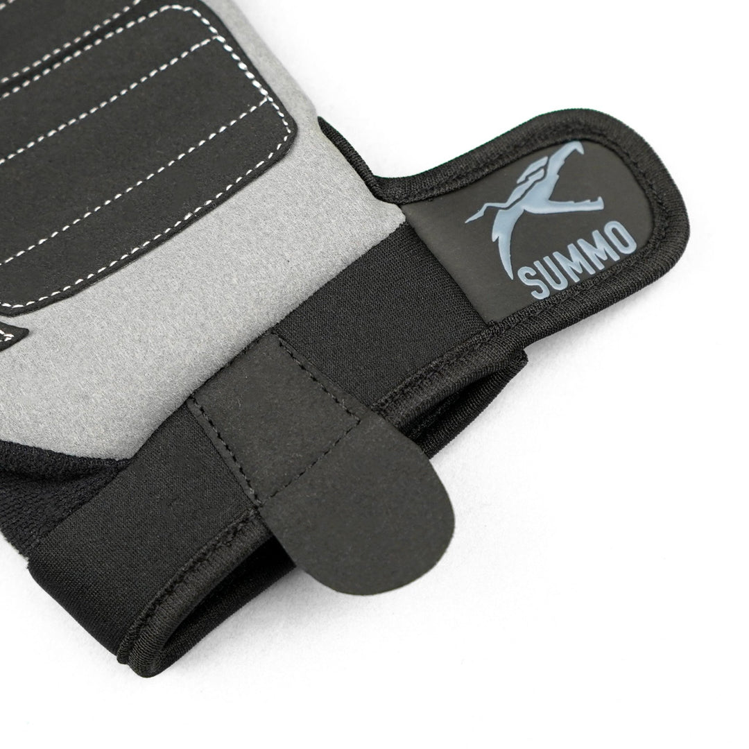 Grey Suede Palm Weightlifting Gym Gloves - Summo Sports