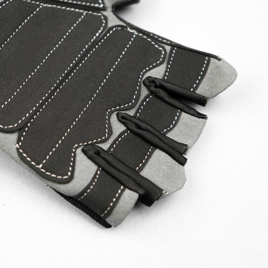 Grey Suede Palm Weightlifting Gym Gloves - Summo Sports