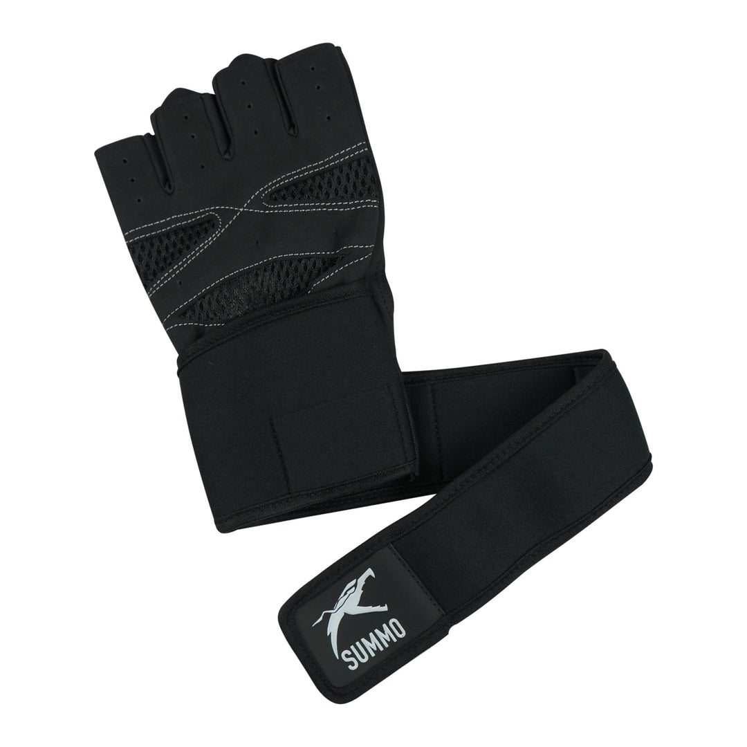 Hex - Grip Vented Black Weightlifting Gloves - Summo Sports
