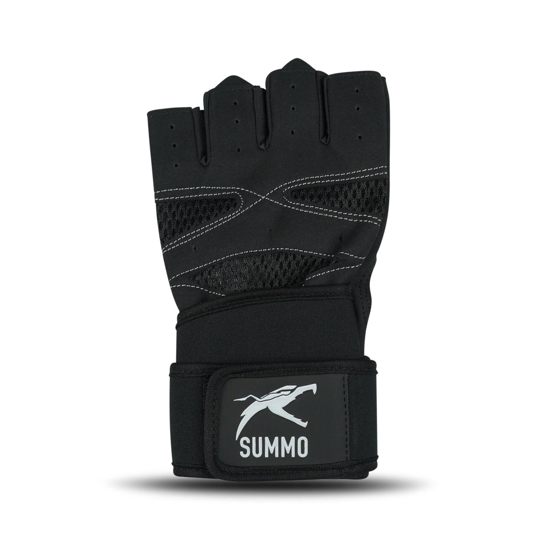 Hex - Grip Vented Black Weightlifting Gloves - Summo Sports