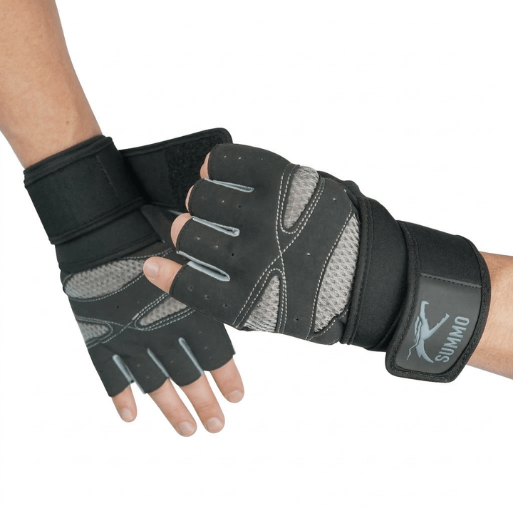 Hex - Grip Vented Grey Weightlifting Gloves - Summo Sports