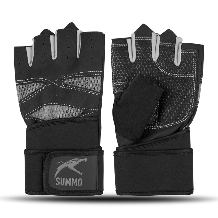 Hex - Grip Vented Grey Weightlifting Gloves - Summo Sports