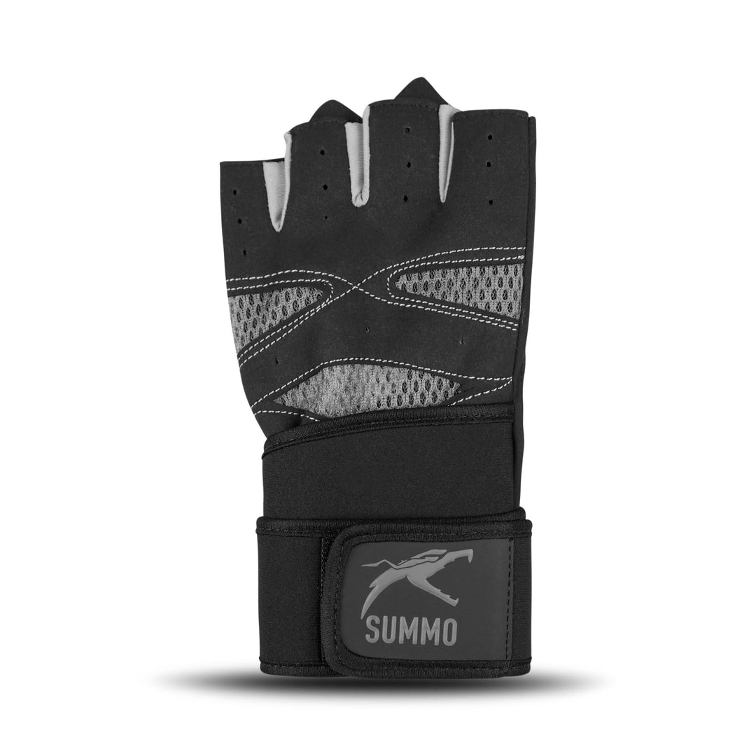 Hex - Grip Vented Grey Weightlifting Gloves - Summo Sports