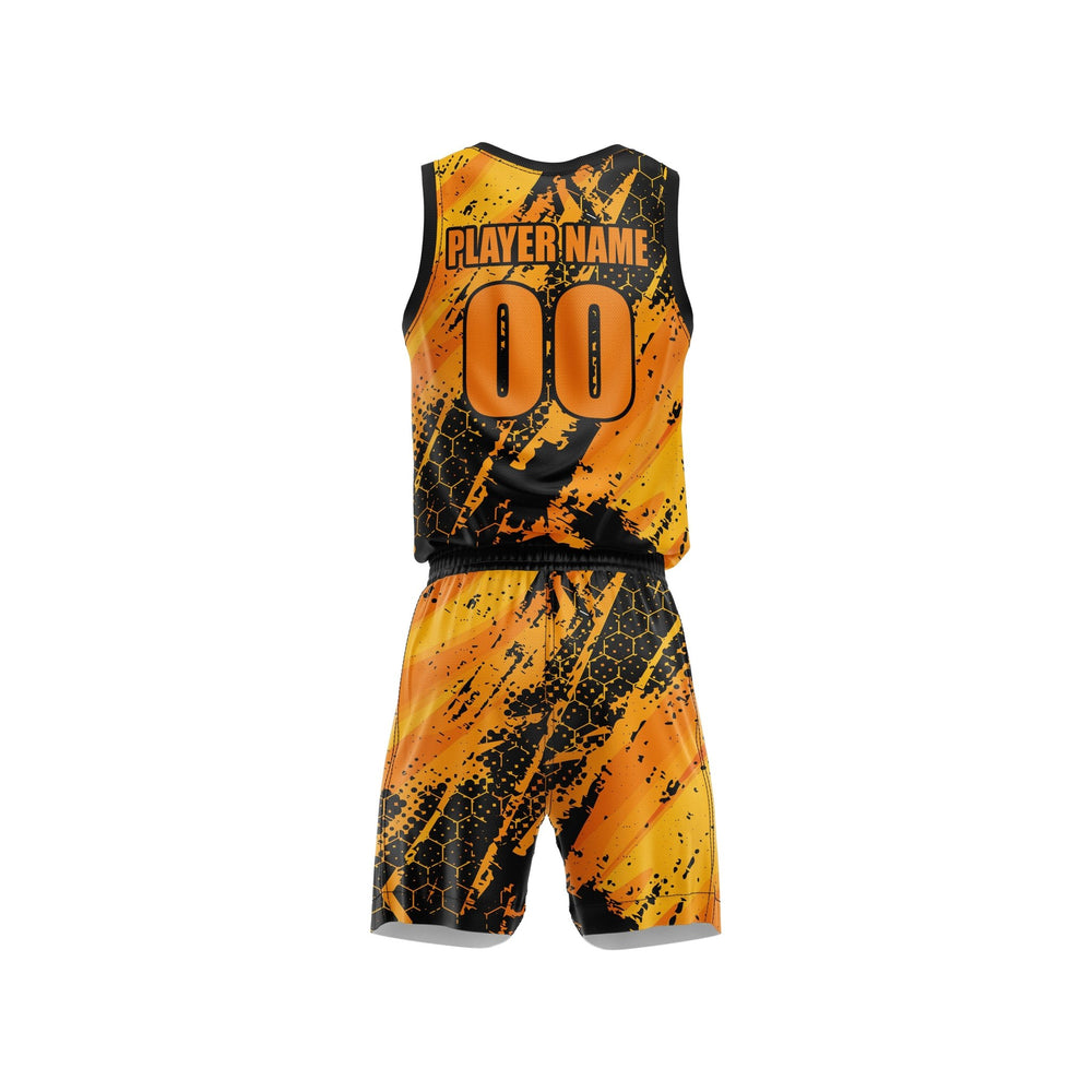 Ignite Orange Custom Basketball Uniform - Summo Sports