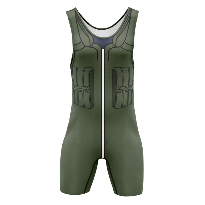 sleek tactical-inspired design wrestling singlet