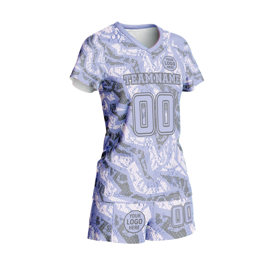 Lavender Scale Custom Volleyball Uniform - Summo Sports